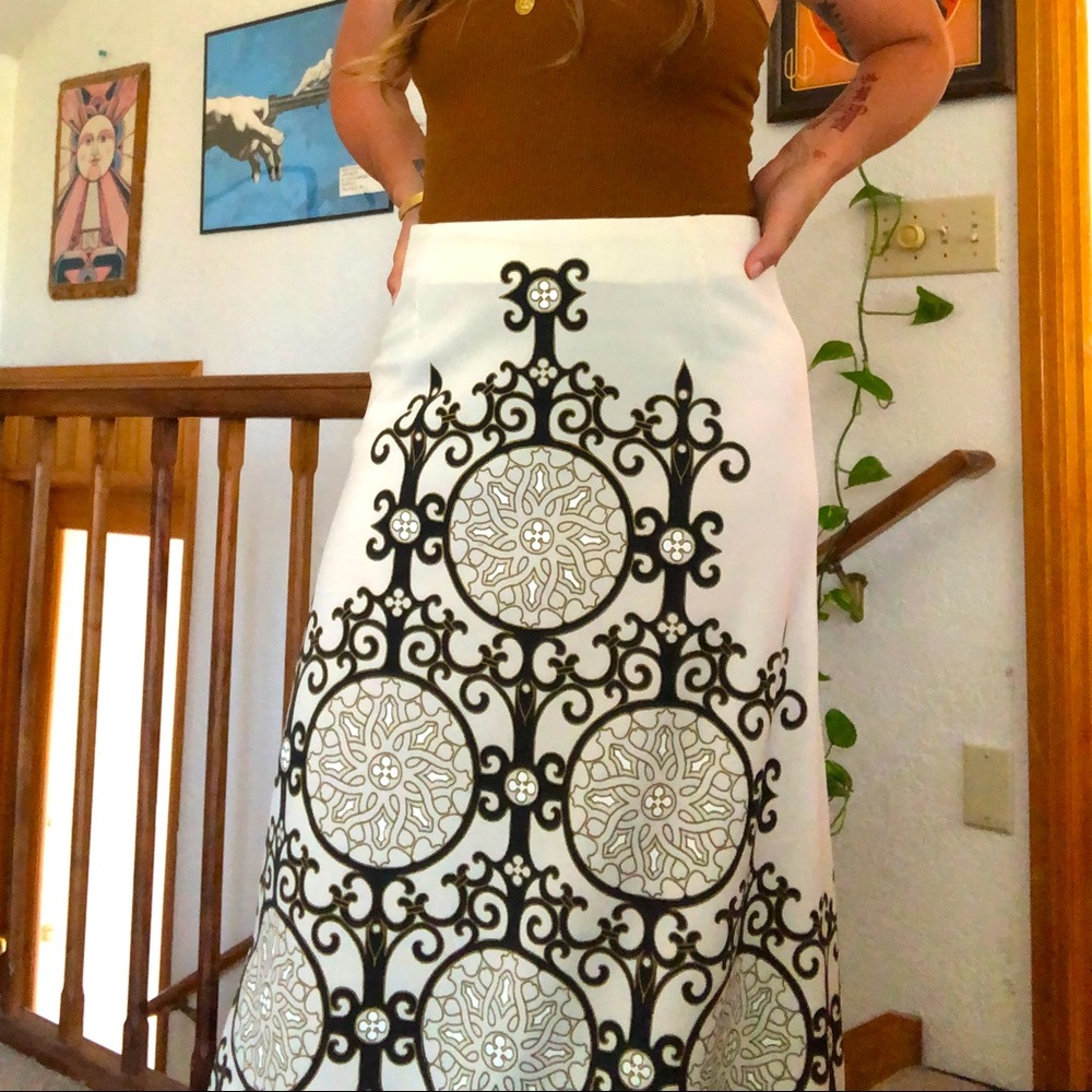 70s vintage maxi skirt